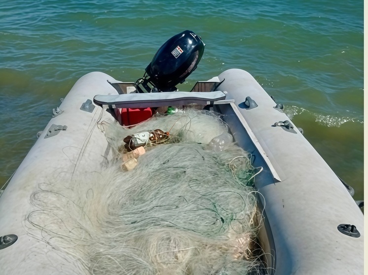 Егорлыкское водохранилище очистили от почти 2,5 км браконьерских сетей