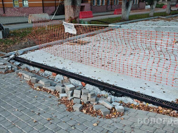 Стартовал ремонт дороги и тротуаров на улице Пушкинской в Вологде