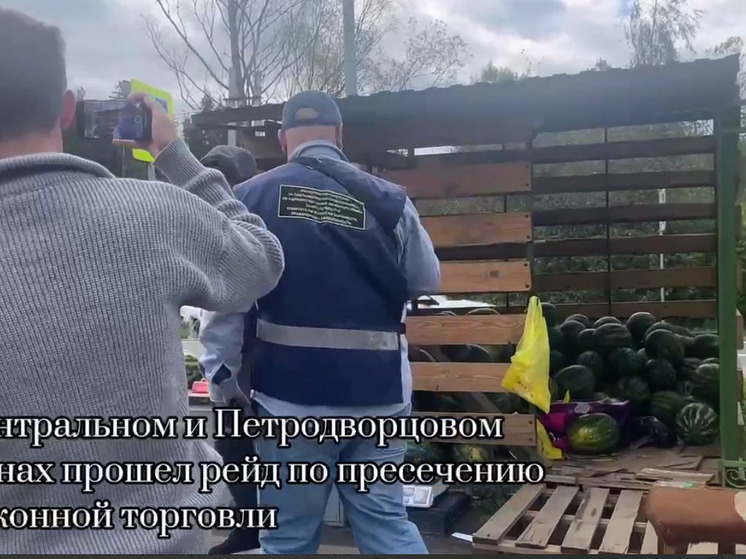В ходе рейда по ларькам на Михайловской улице изъяли 1,5 тонны арбузов