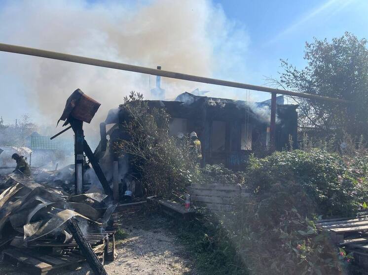 Девочка получила ожоги при пожаре в Дегтярске, второй ребенок успел убежать