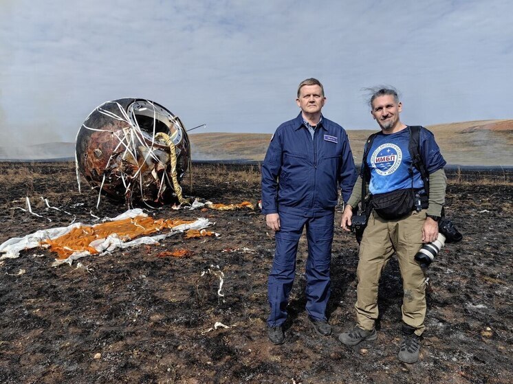 В Оренбургской области приземлился космический  спускаемый аппарат с мышами и мухами на борту
