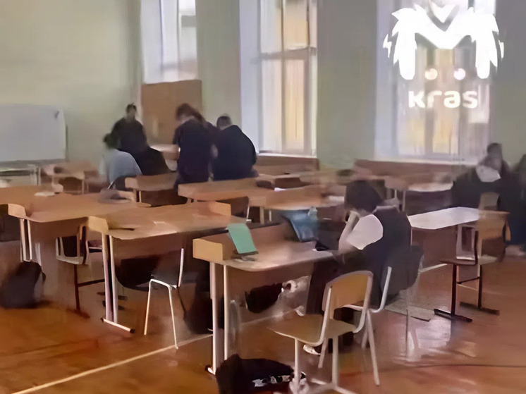 Роспотребнадзор проверит лицей в Красноярске после видео с партами в спортзале