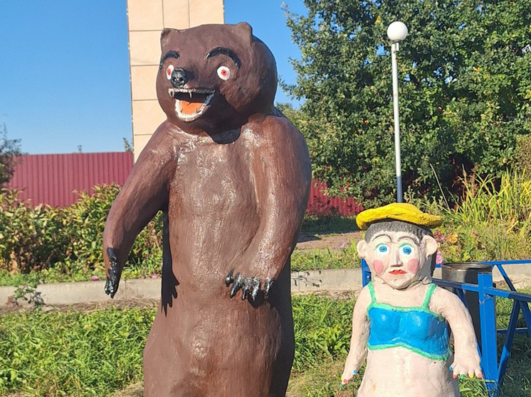 В ульяновском селе рассказали об эпатажном памятнике «Маша и Медведь»