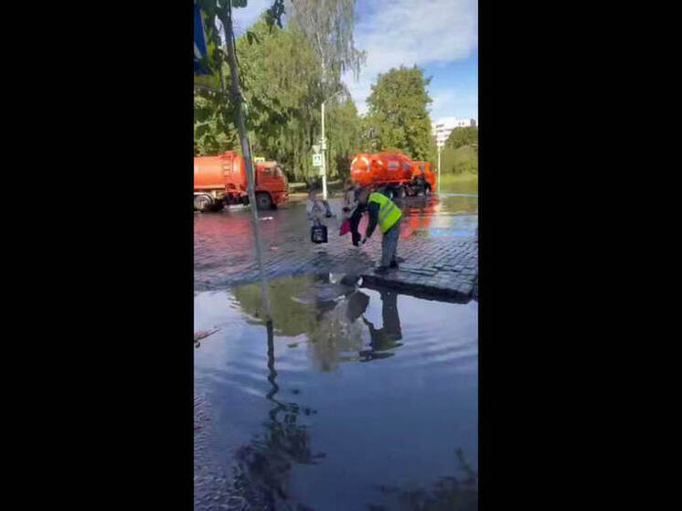 В Выборге завершилась большая часть работ по откачке воды с улиц