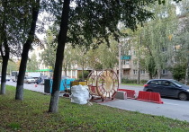 На улице Панфилова в Йошкар-Оле ведется капитальный ремонт канализационного коллектора.