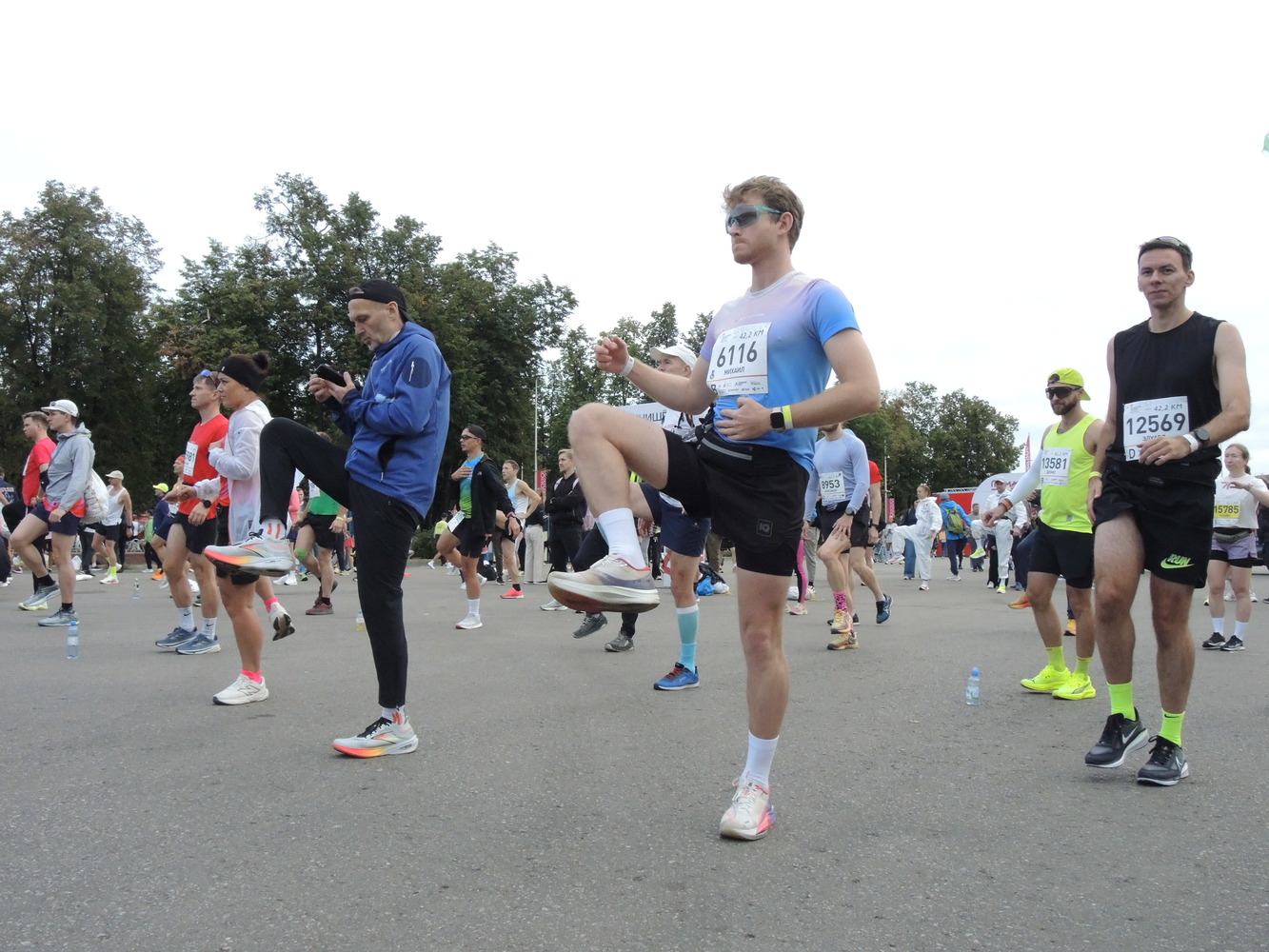 Старт Московского марафона