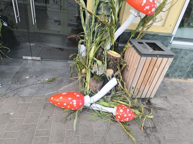 В центре Тулы неизвестные разрушили декоративную инсталляцию