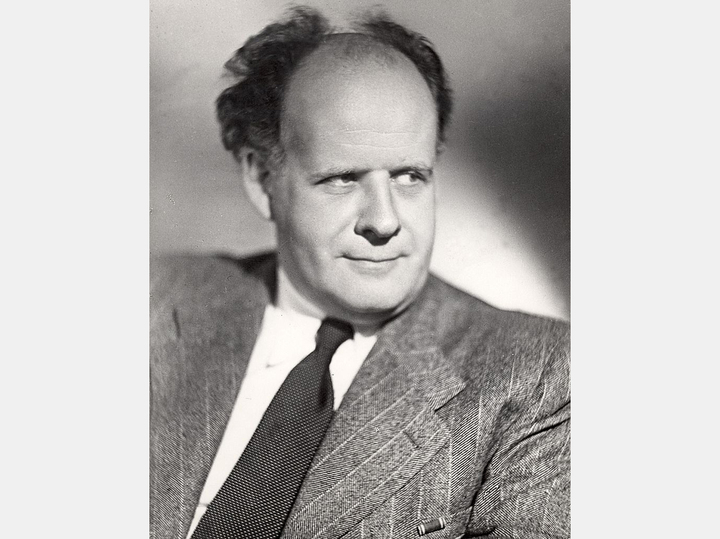 Black and white portrait of Sergei Eisenstein