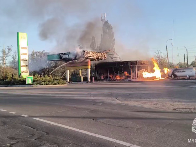 Дрон ВСУ второй раз за день атаковал автозаправочную станцию в ЛНР