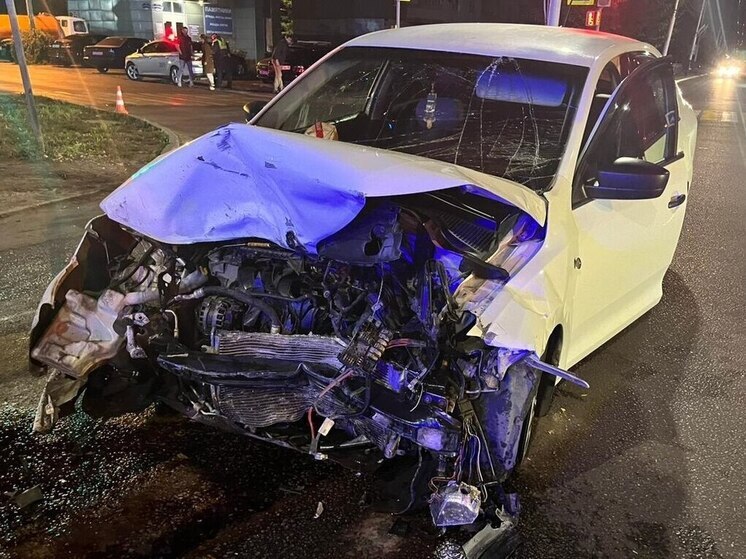 В Тамбове Skoda Rapid протаранила Daewoo Matiz