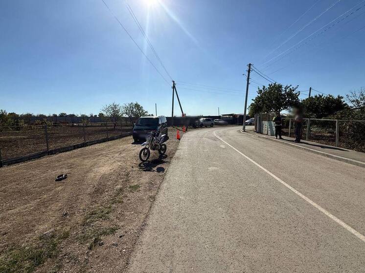 В Сакском районе два подростка на питбайках пострадали в ДТП