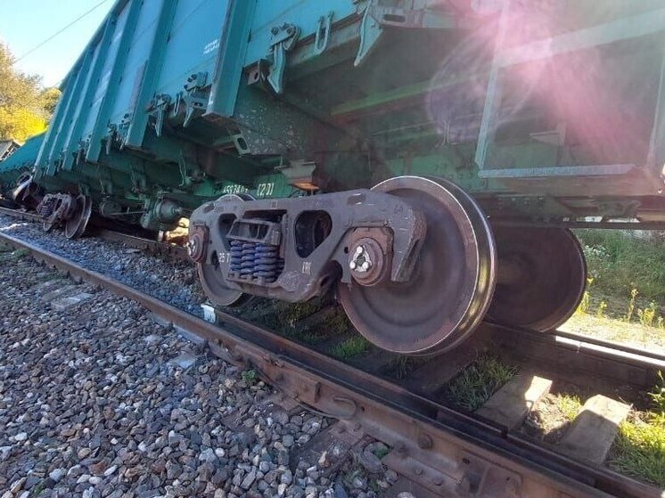 В Калужской области три вагона сошли с рельсов