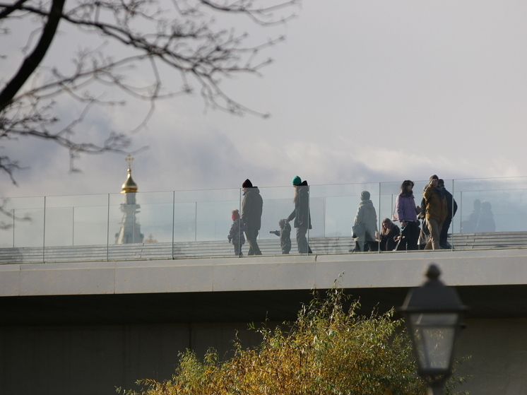 Женщина умерла, упав в реку с Парящего моста в Зарядье
