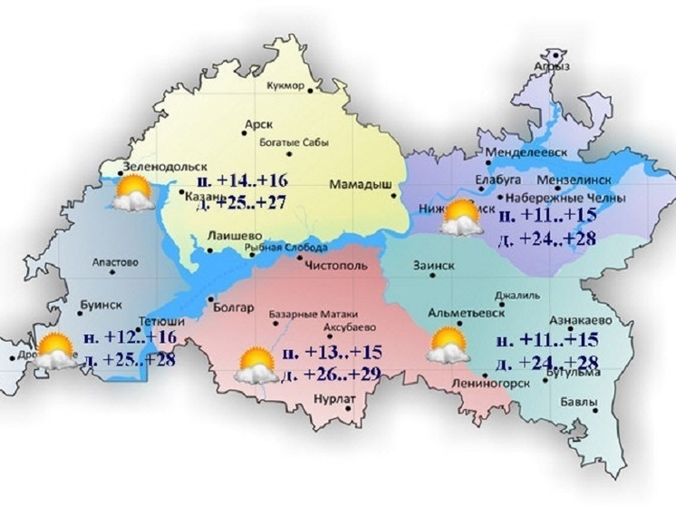 По-летнему жаркую погоду обещают татарстанцам 23 сентября