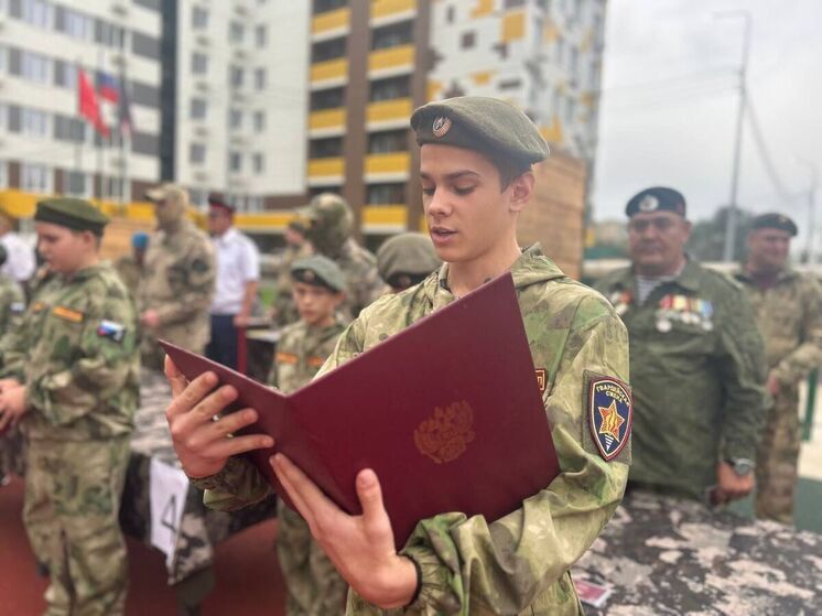 В Астрахани 60 воспитанников «Гвардейской смены» принесли присягу
