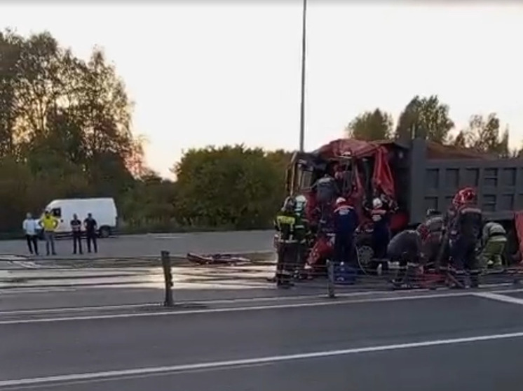 В Ярославском районе водителя большегруза смяло в кабине
