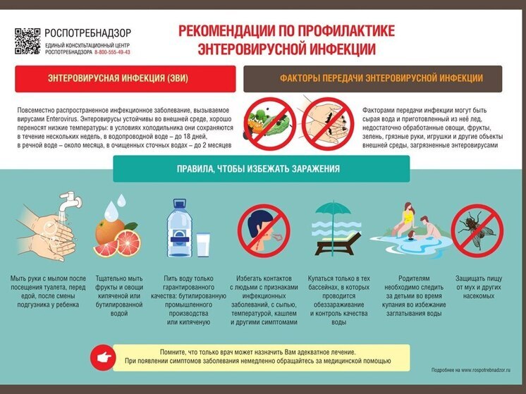 Псковичам дали рекомендации по профилактике энтеровирусной инфекции