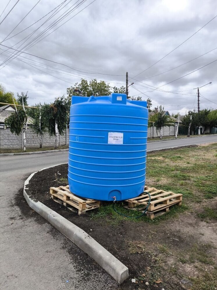 В ДНР ёмкости с водой на период холодов с улиц убирать не планируют