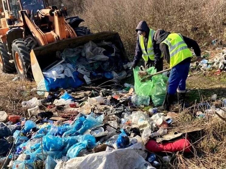 В районе Калмыкии регоператор устраняет свалку после решения суда