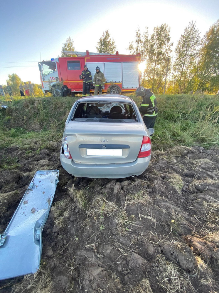 В Орловской области пожилой автомобилист съехал в кювет и погиб