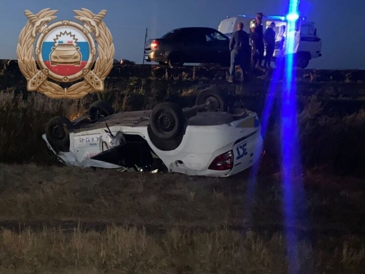 В Екатериновском районе водитель погиб в перевернувшейся "Гранте"