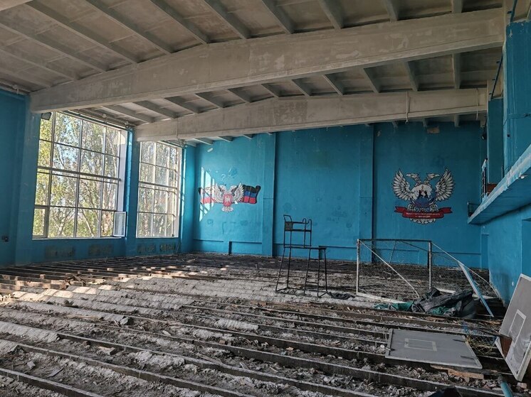 В донецком Дворце спорта "Спарта" стартовали масштабные ремонтные работы