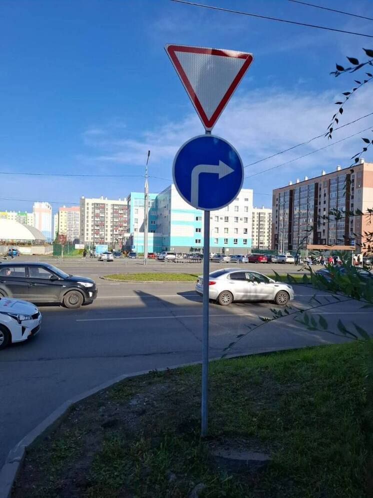 Дорожный знак установили на дороге в Кургане, где произошло 8 ДТП