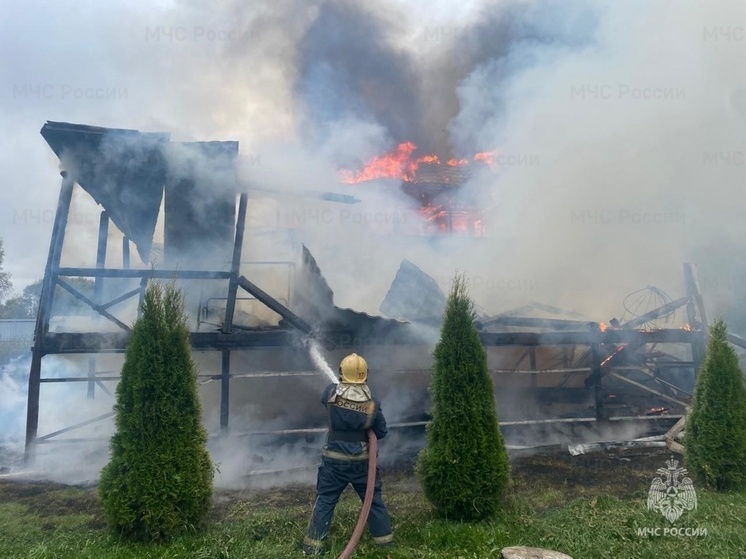 В деревне Еловки Александровского района сгорел жилой дом
