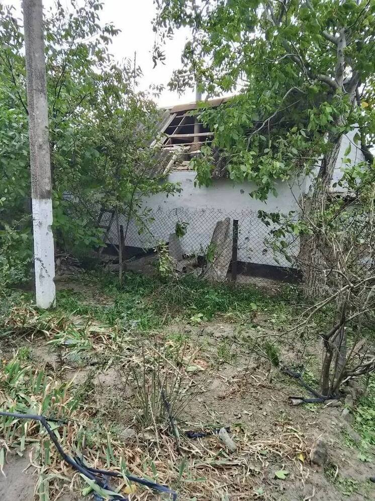 Два дома повреждены в результате атаки в херсонском селе Новые Лагеря