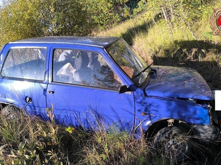 Престарелая автоледи на «Оке» вылетела в кювет с кинешемской трассы