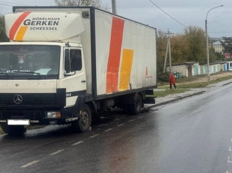 В Орловской области КАМАЗ сбил водителя стоящего на обочине грузовика