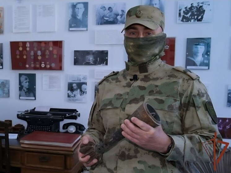 «Наследие Победы»: херсонский офицер Росгвардии рассказал о снаряде к 120-мм миномёту