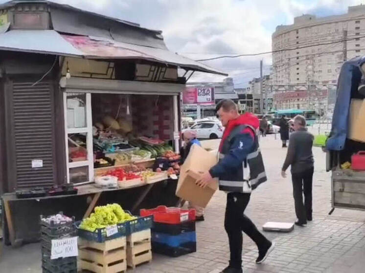Киоск с овощами и фруктами пал жертвой закона на Комендантском проспекте