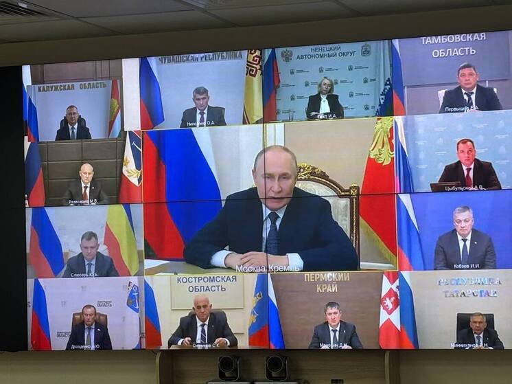 Калужский губернатор пообщался с Владимиром Путиным в режиме ВКС