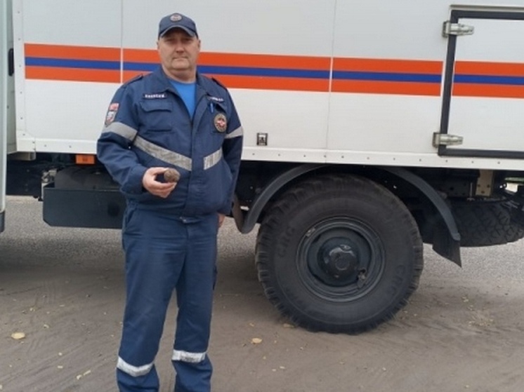 На улице Курска нашли гранату времен Великой Отечественной войны