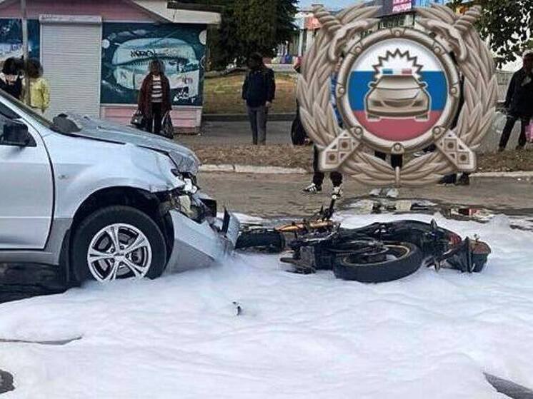 В Балашове юный байкер попал в больницу после удара с иномаркой