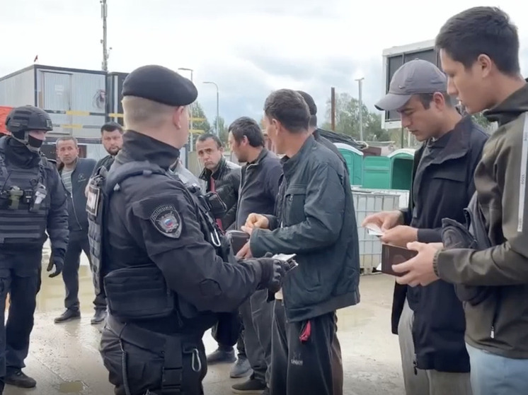 Полсотни мигрантов застали за нелегальной работой на стройках Петербурга, пятерых выдворят