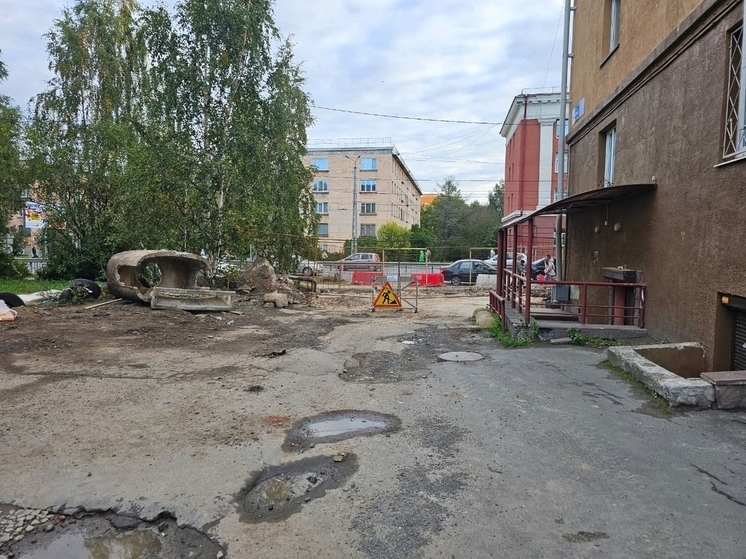 Жители Петрозаводска возмущены затянувшимися дорожными работами