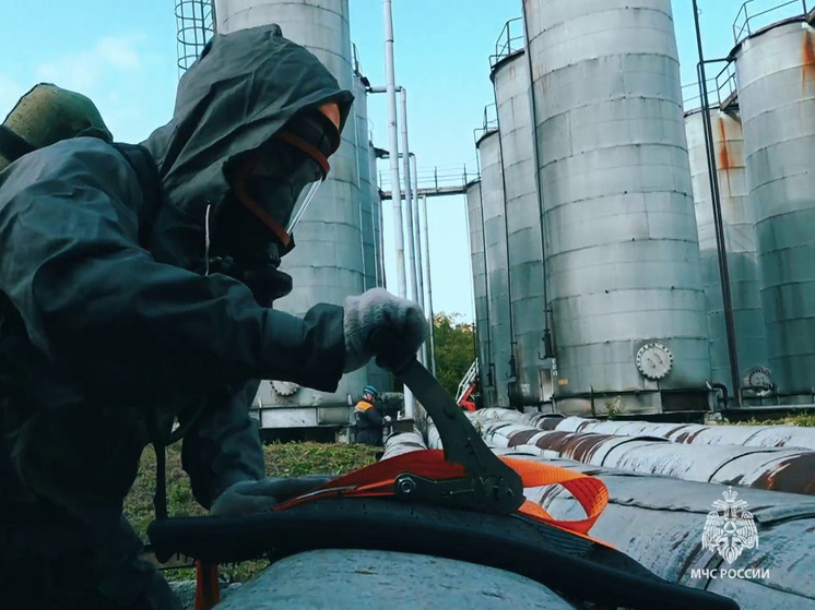 МЧС Хабаровска успешно ликвидировало условный пожар на электростанции
