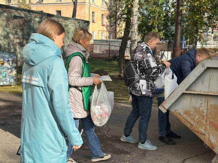 Северодвинцы собрали почти тонну стекла на экологической акции
