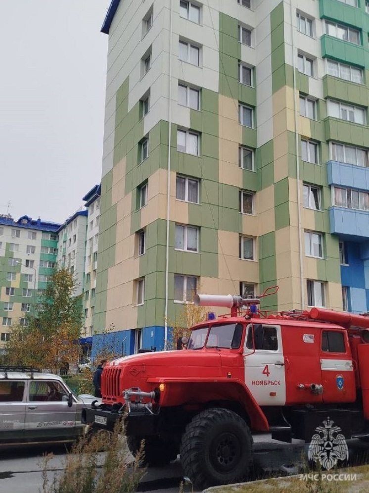 В Ноябрьске мужчина пострадал во время пожара