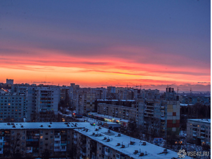 Северное сияние осветило ночное небо Кузбасса