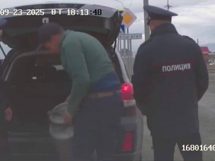 На Алтае сельчанин пытался скрыться от полиции и избавиться от 6 кг наркотика