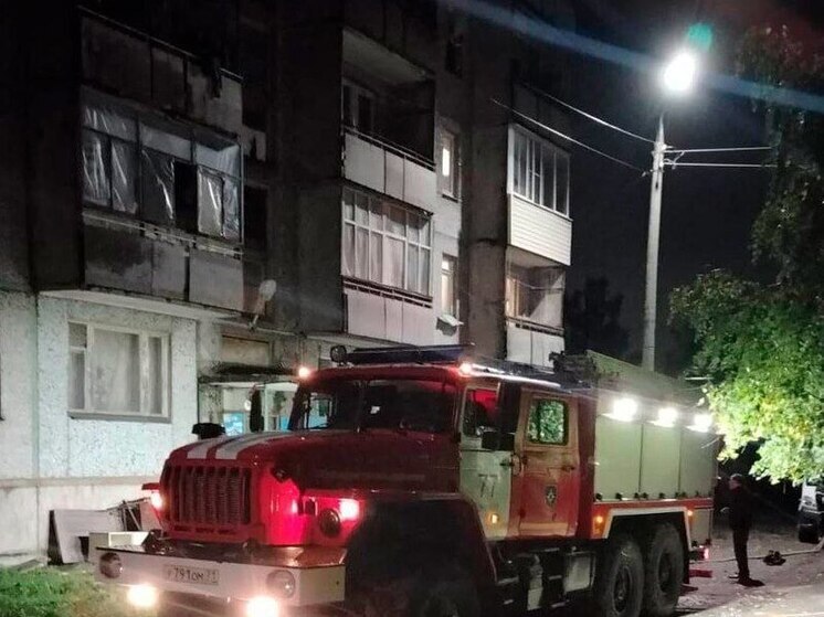 В Киреевске потушен пожар в квартире на первом этаже