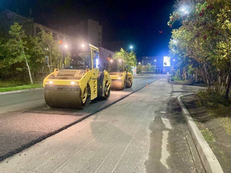 В Североморске дорожные работы на улице Советская вышли на финишную прямую