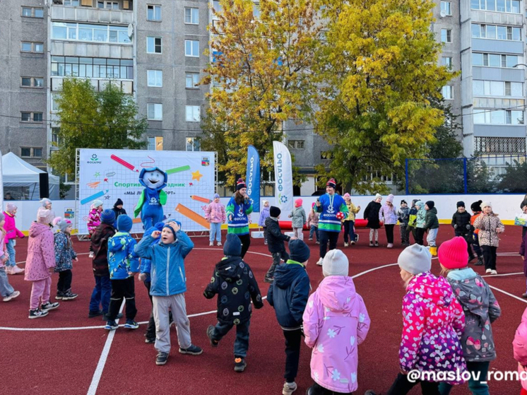Новая хоккейная площадка появилась на улице Химиков в Череповце