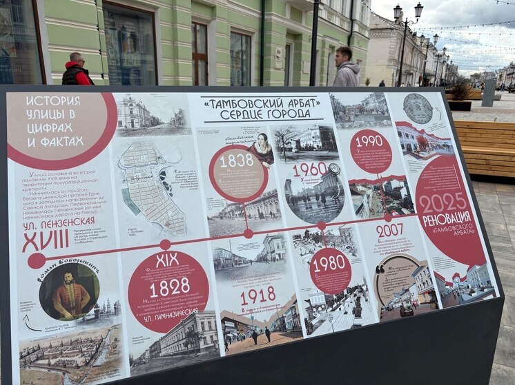 На улице Коммунальной в Тамбове появился новый исторический стенд
