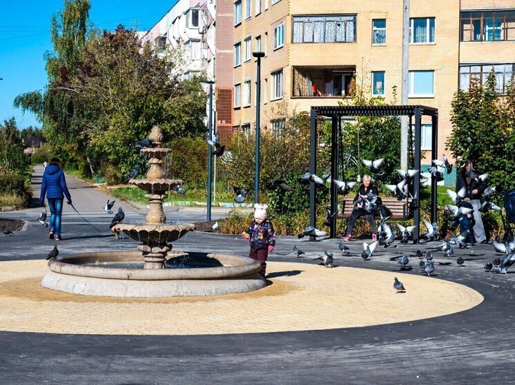 В Серпухове завершено благоустройство пешеходной зоны в микрорайоне Ивановские дворики