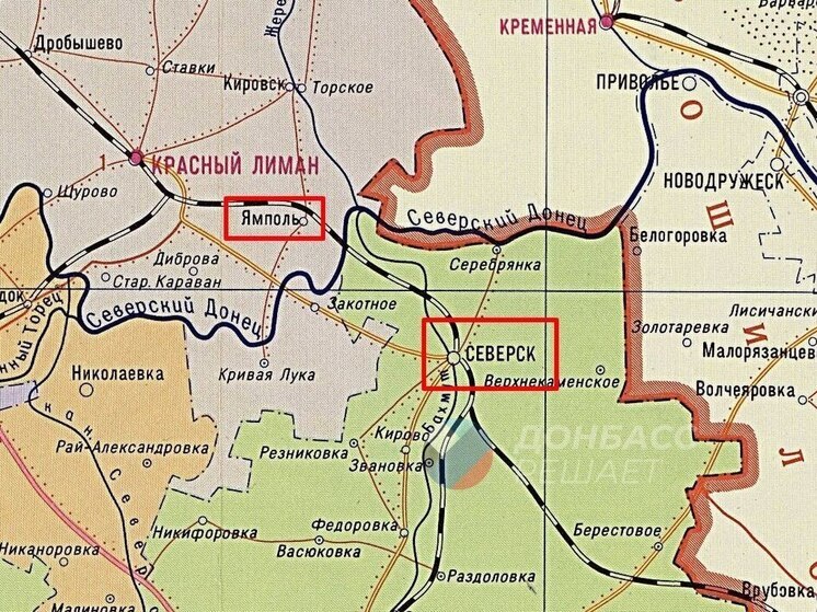 ВСУ отступают у Ямполя на севере ДНР