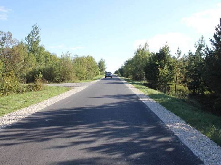 В Мокшанском районе завершён ремонт участка региональной автодороги